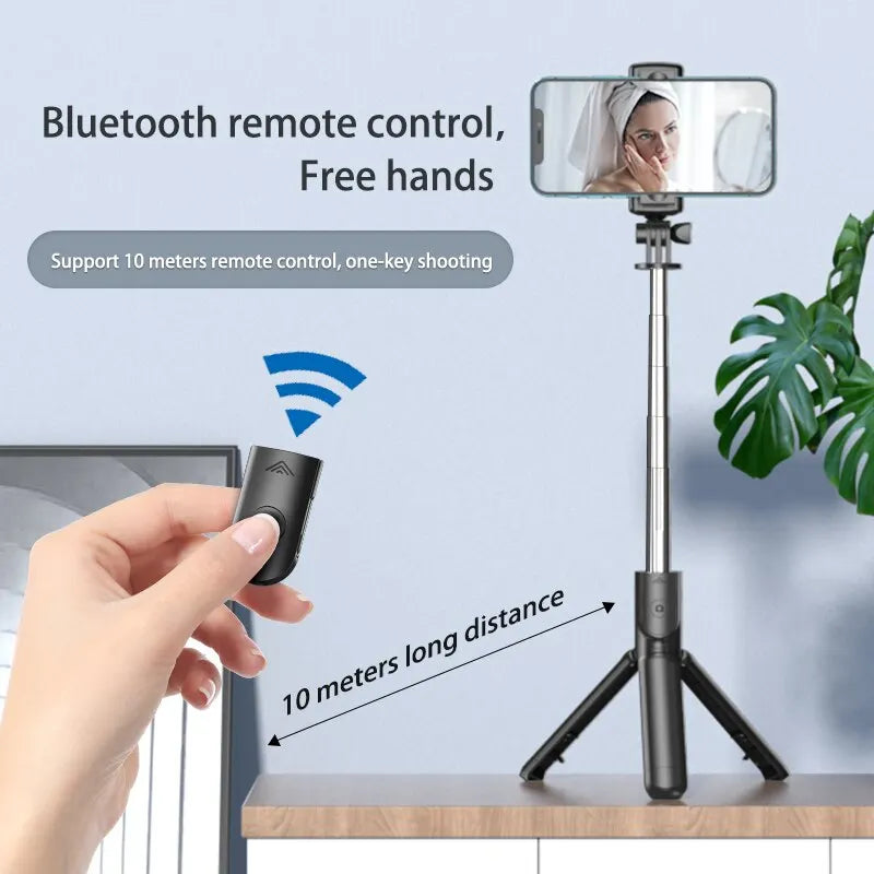 Skorter | Bluetooth Wireless Selfie Stick with Tripod - Extendable Monopod & Remote Shutter