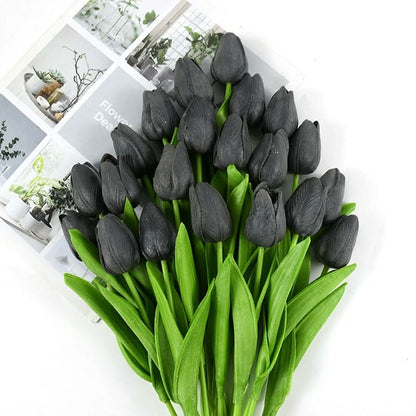 Skorter | Artificial Tulip Bouquet with Realistic Lifelike Flowers