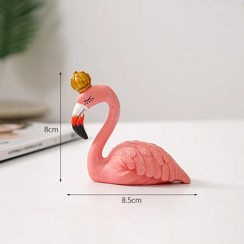 Skorter | Nordic Flamingo Figurine Figure Statue Sculpture Living Room Office Wedding Party Ornaments Home Decor Decoration Accessories