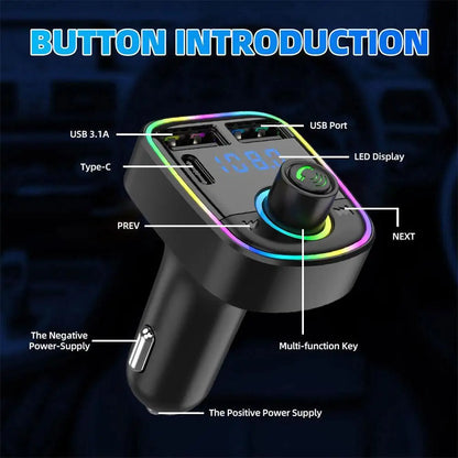 Skorter | Bluetooth Car FM Transmitter and Hands MP3 Player
