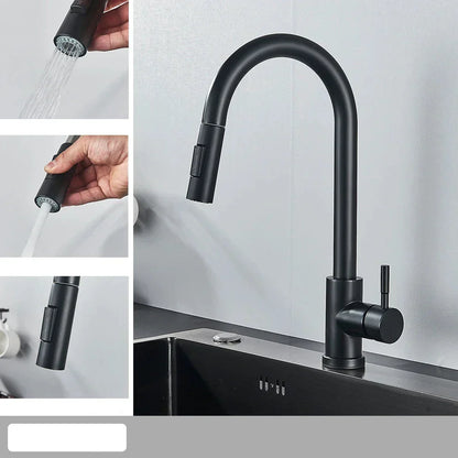 Skorter | AquaFlex – Flexible Kitchen Faucet with Pull-out Spray Head