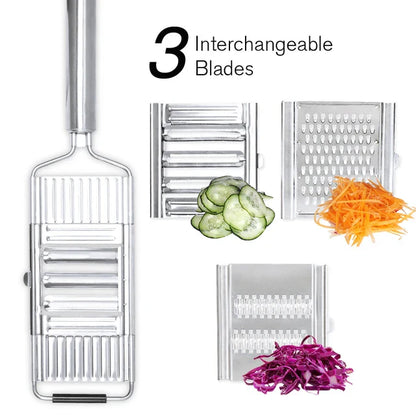 Skorter | Stainless Steel Chopper Cutter Grater | Portable Handheld Vegetable Slicer | Easy to Clean Multifunctional Kitchen Tool