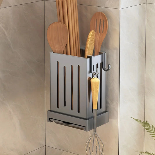 1-Piece Kitchen Utensil Rack with Cutlery Storage Box