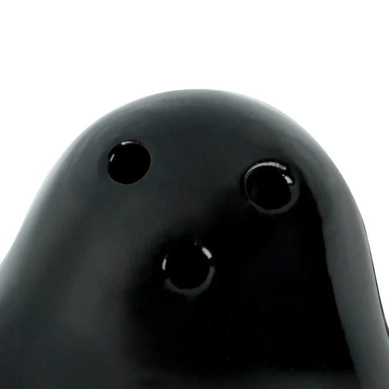 Skorter | Cute Embracing Ghosts Black and White Ceramic Salt and Pepper Mill