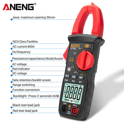 Skorter | ST181 Digital Clamp Meter - DC/AC Current Multimeter