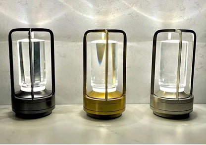 Skorter | Rechargeable Wireless LuxuryGlow Table Lamp - Elegant Wireless Lamp for Any Mood