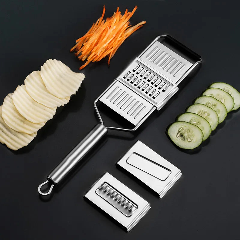Skorter | Stainless Steel Chopper Cutter Grater | Portable Handheld Vegetable Slicer | Easy to Clean Multifunctional Kitchen Tool