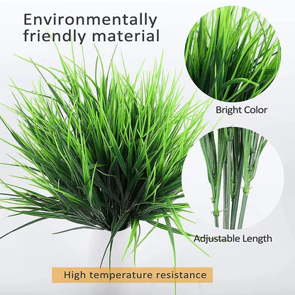 Skorter | Artificial Wheat Grass Plant Made of Plastic – Decorative Grass for Garden, Home and Outdoor Area