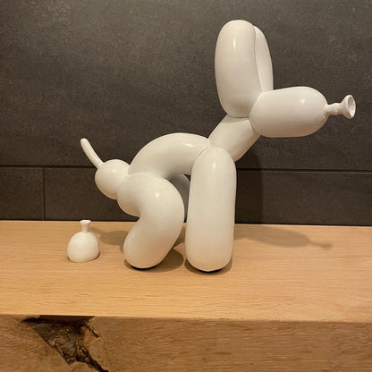 Skorter | Balloon Dog Sculpture, Balloon Art Statue, Mini Collectible Figure, Home Decor, Resin Figure, Desk Accessories, Room Decoration