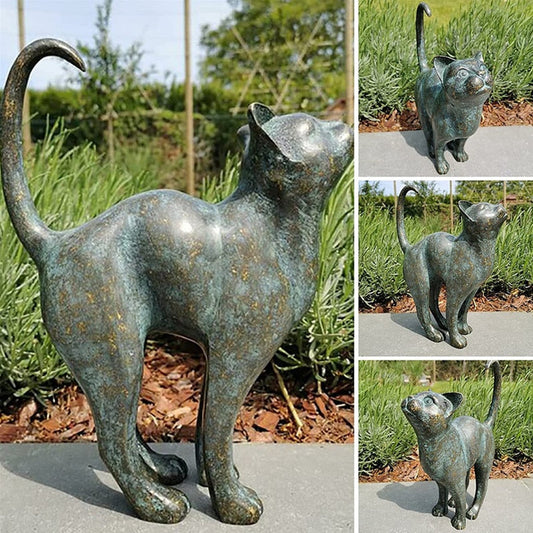 Skorter | Enchanting Garden Cat Statues - Purr-fect Resin Decoration