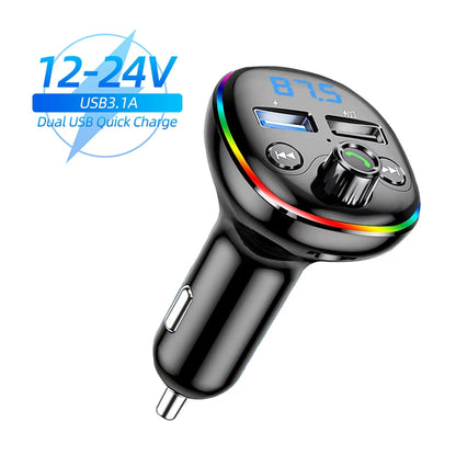 Skorter | Bluetooth Car FM Transmitter with Dual USB Charger