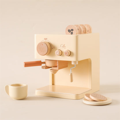 Skorter | Little Barista Wooden Coffee Machine – Educational Pretend Play Toy | for Kids Age 1+