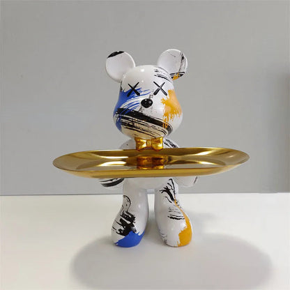 Skorter | CraftBear - Bear statue with tray