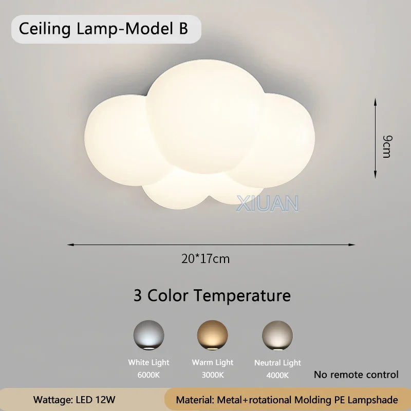 Skorter | WhiteCloud - Modern LED Wall Lamp for Children's Room and Bedroom