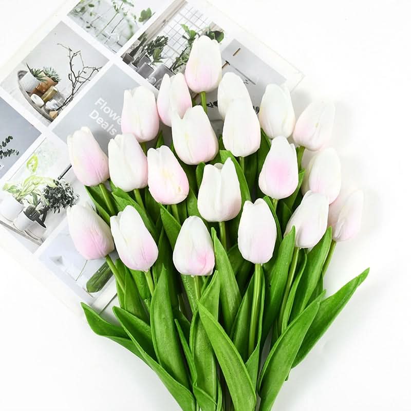 Skorter | Artificial Tulip Bouquet with Realistic Lifelike Flowers