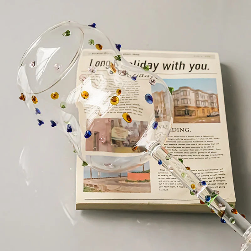 Skorter | Colorful Dots Wine Glass