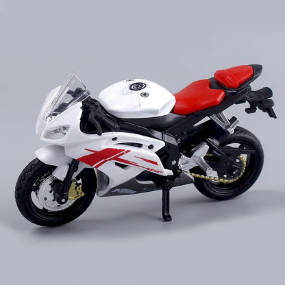 Skorter | 1:18 Scale Yamaha R6 Alloy Roller Sportbike Figures Diecasts Kids Toy Motorcycle Racing Model Replicas Collector's Gift for Boys
