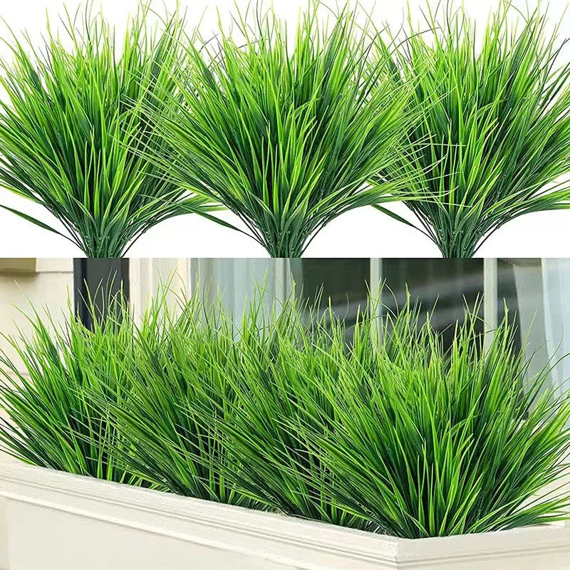 Skorter | Artificial Wheat Grass Plant Made of Plastic – Decorative Grass for Garden, Home and Outdoor Area