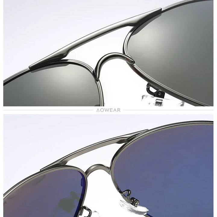 Skorter | Men's Polarized Sunglasses HD Driving Mirror Pilot Eyewear