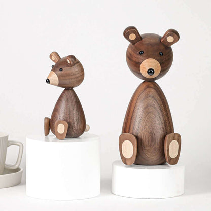 Skorter | Danish Wood Brown Bear Family Ornaments