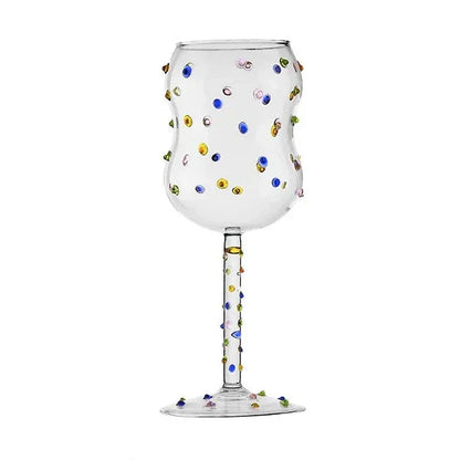 Skorter | Colorful Dots Wine Glass