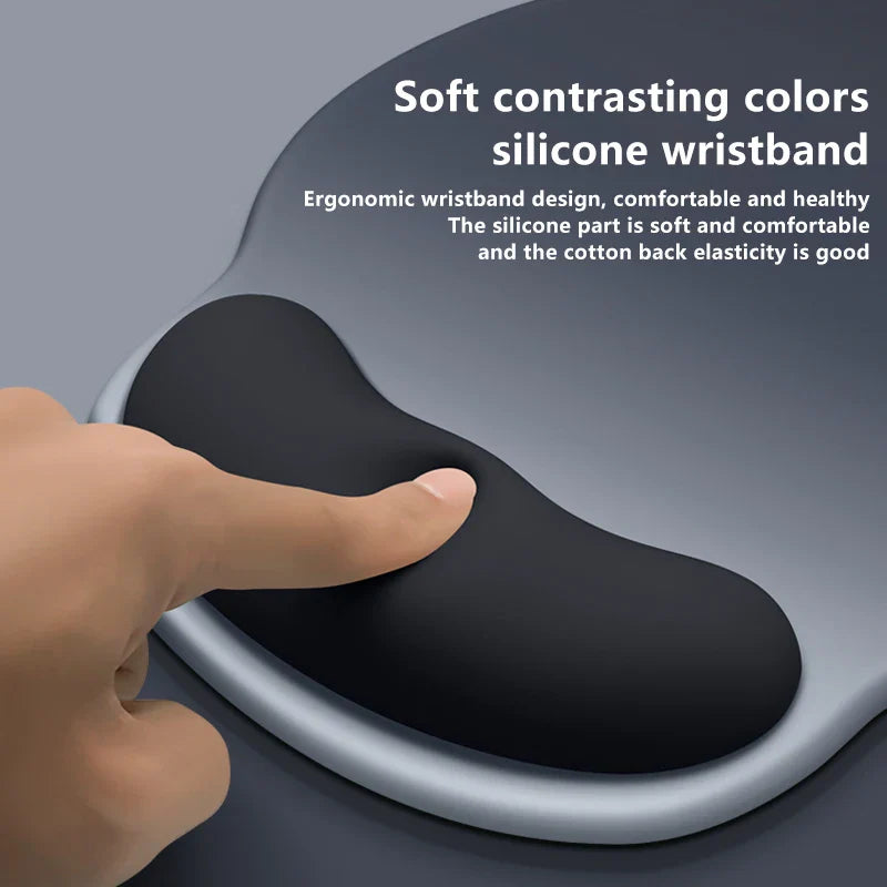 Skorter | Ergonomic Mouse Pad with Wrist Support & Anti-Slip Silicone Base