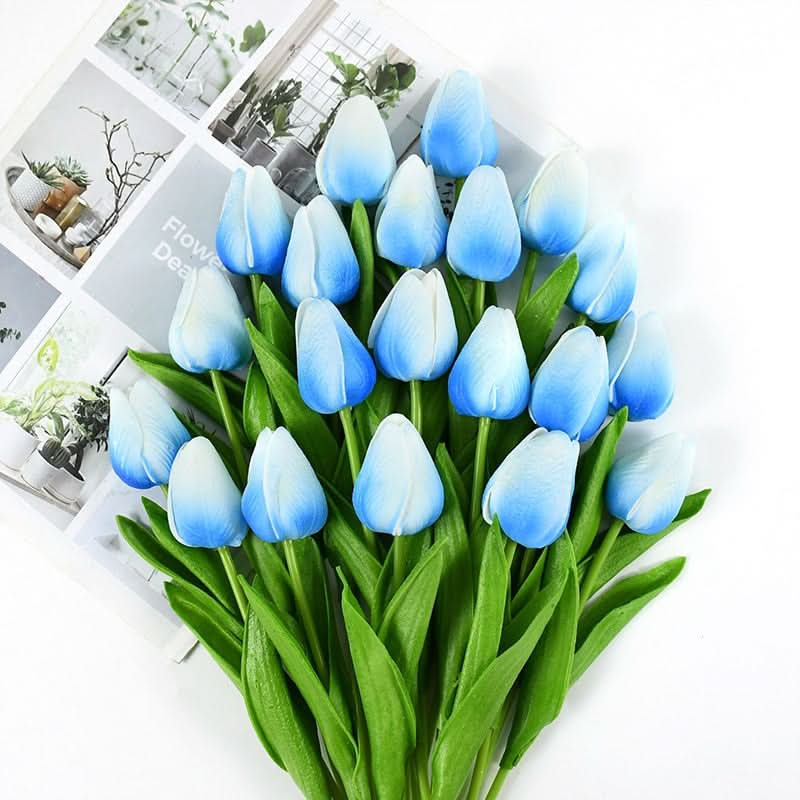 Skorter | Artificial Tulip Bouquet with Realistic Lifelike Flowers