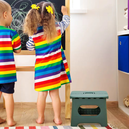 Skorter | Folding Step Stool with Handle | Lightweight. Durable & Space-Saving for Kitchen. Bathroom. Office & Outdoor Use