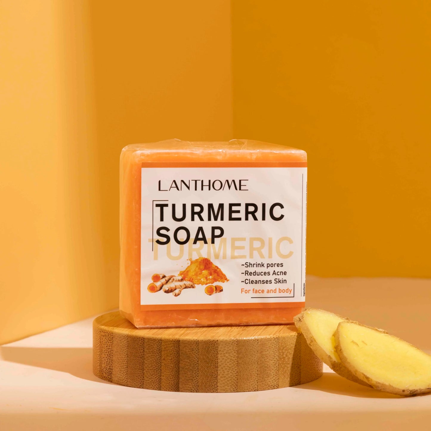 Skorter | Turmeric Soap Facial Cleansing Anti Acne Remove Pimples Dark Spots