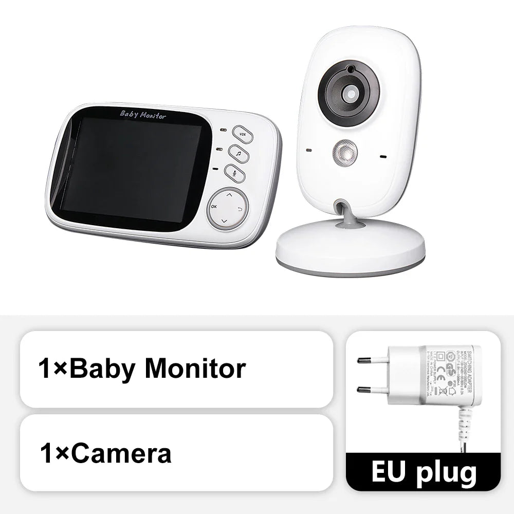 Skorter | 3.5-Inch Video Baby Monitor with Night Vision, Temperature Display and Two-Way Audio
