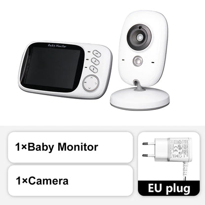 Skorter | 3.5-Inch Video Baby Monitor with Night Vision, Temperature Display and Two-Way Audio