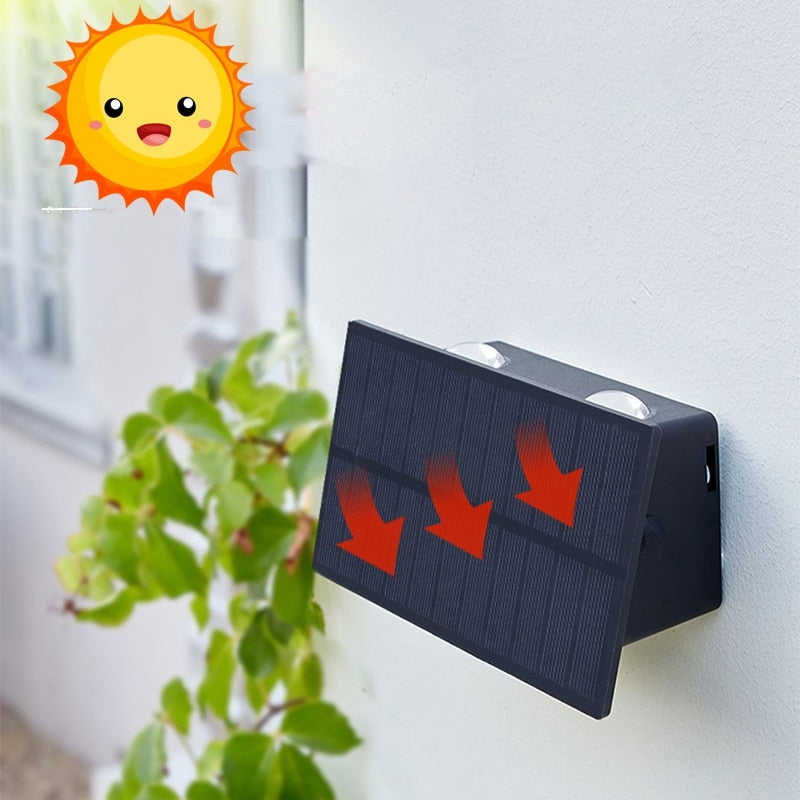 Skorter | SolarRay – Sleek Solar Wall Lamp for Stylish Exteriors