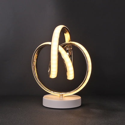 Skorter | SpiralGlow – Sleek LED Table Lamp with Cozy Warm Light