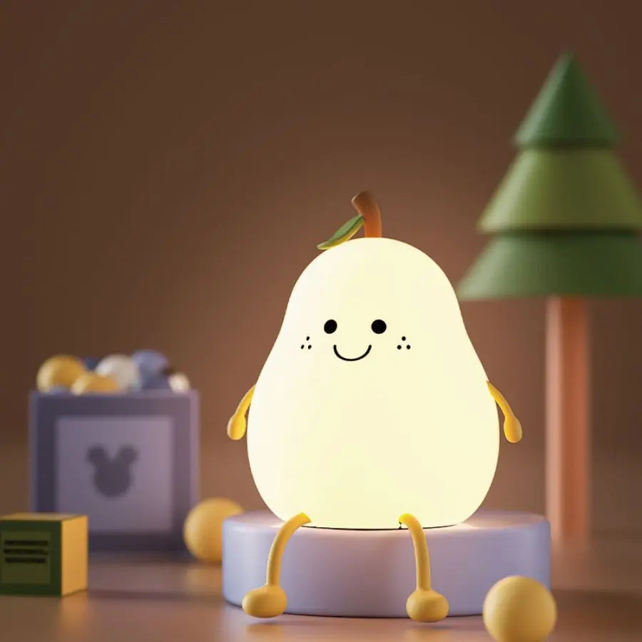 Skorter | Pear Night Light - 7-colors Dimming Touch Lamp