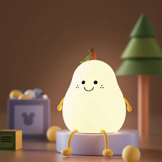 Skorter | Pear Night Light - 7-colors Dimming Touch Lamp