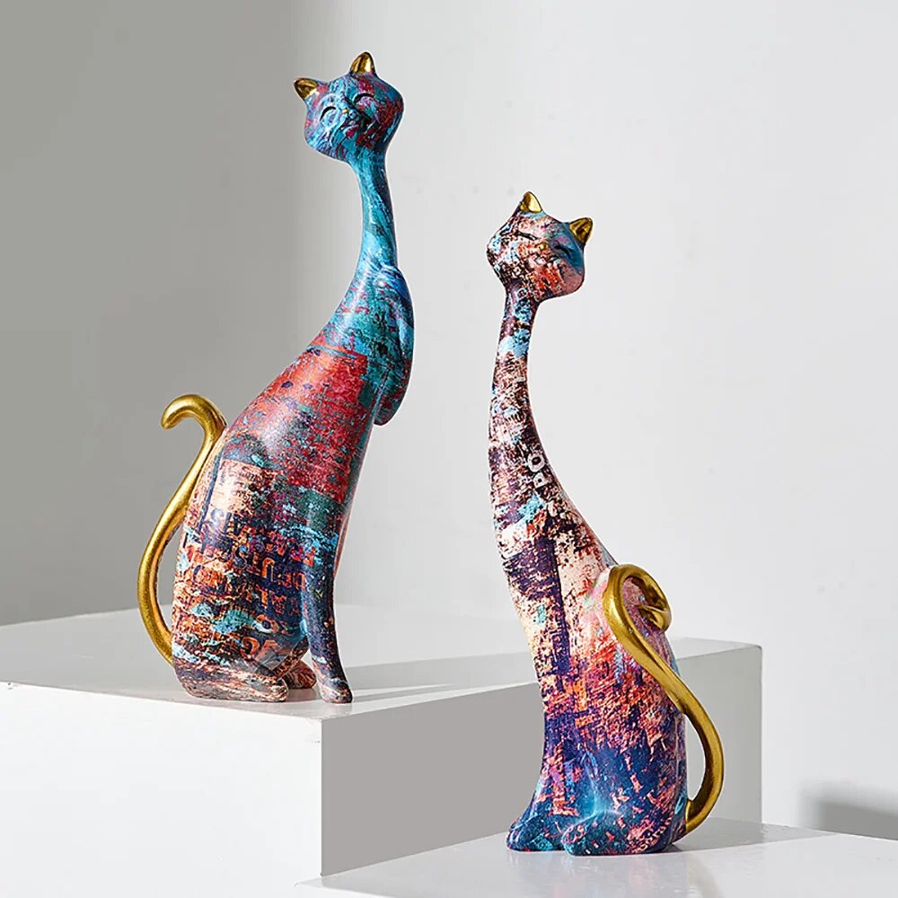 Skorter | Nambé Cat Figurines Decor