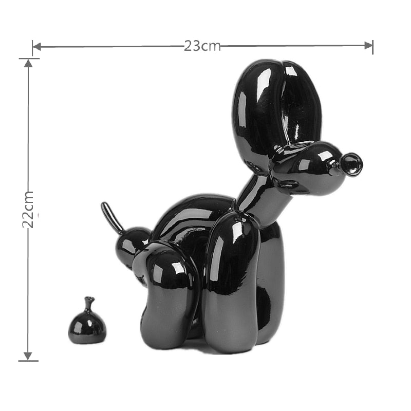 Skorter | Balloon Dog Sculpture, Balloon Art Statue, Mini Collectible Figurine, Home Decoration, Resin Figure, Desk Accessories, Room Decoration