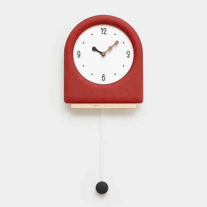 Skorter | Cream Pendulum - Korean Style Wall Clock with Modern Design