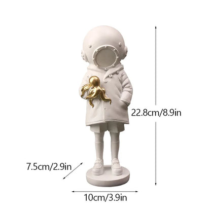 Skorter | Dropshipping Banksy Sculpture Collection Flower Thrower Statue Pop Art Modern Balloon Girl Figurine Office Home Decoration