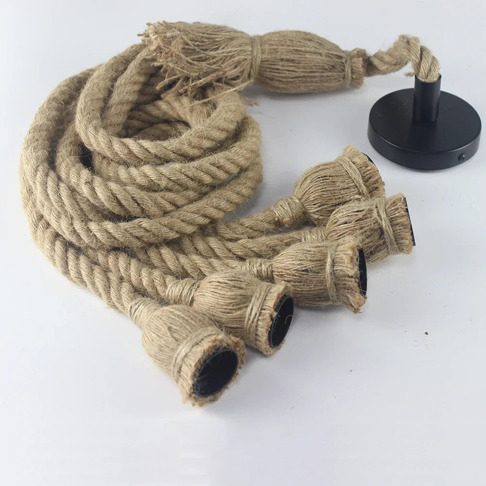Skorter | Vintage Hemp Rope Pendant Light
