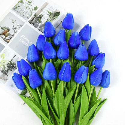 Skorter | Artificial Tulip Bouquet with Realistic Lifelike Flowers