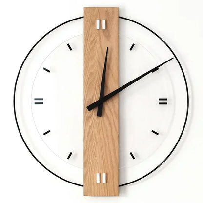 Skorter | SilentOak – Minimalist Wooden Wall Clock with Silent Movement