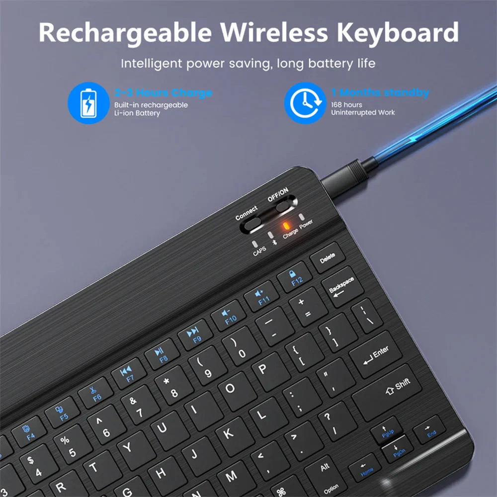 Skorter | 10" Bluetooth Wireless Keyboard and Mouse Set