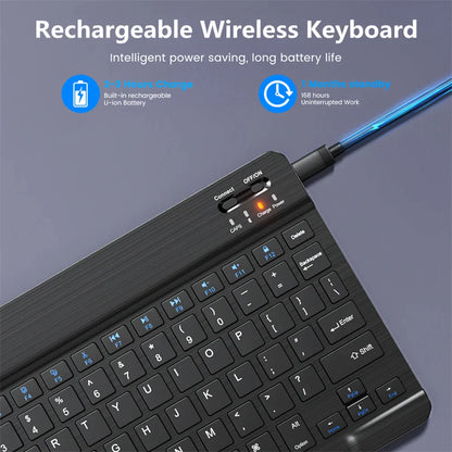 Skorter | 10" Bluetooth Wireless Keyboard and Mouse Set
