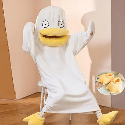 Skorter | Confused Duck Warm Adult Pajama Costume
