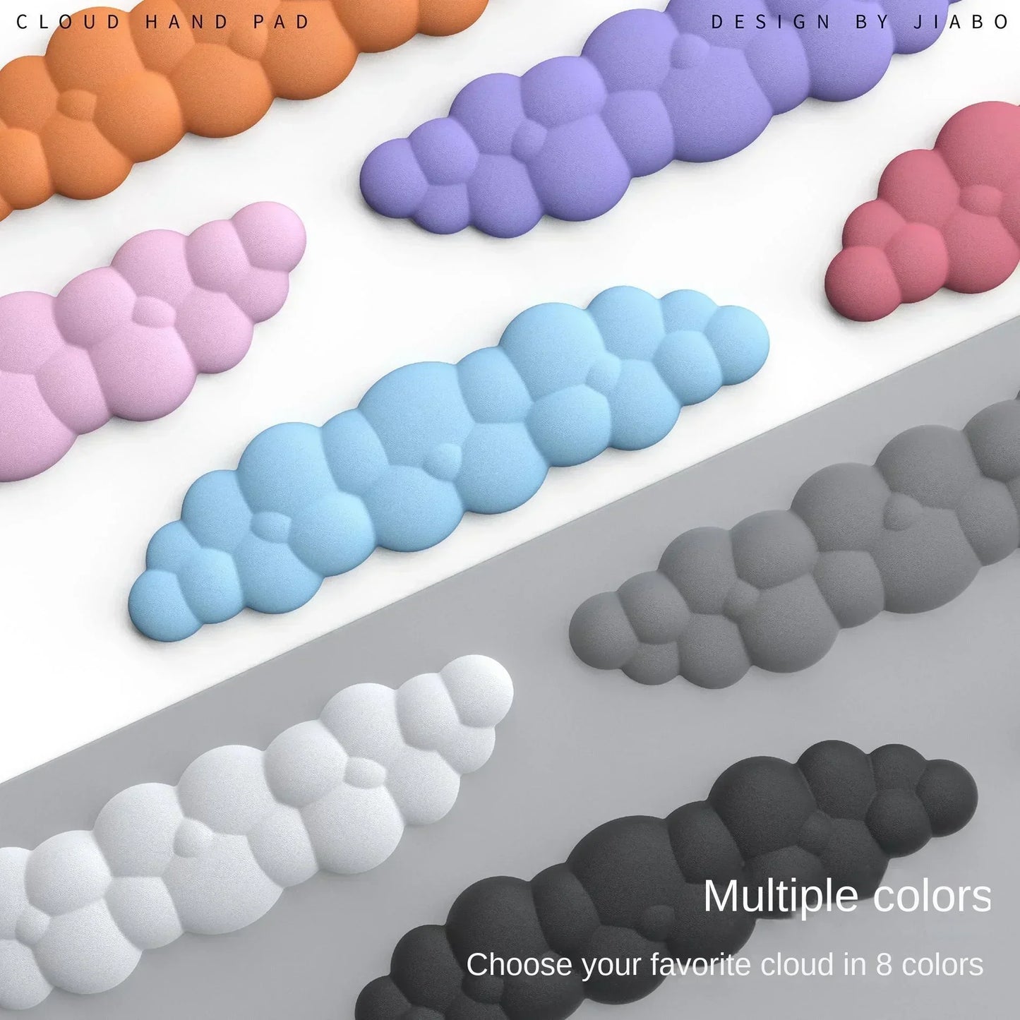 Skorter | Cloud Memory Foam Mouse Pad with Wrist Rest - Anti-Slip Office & Gaming Keyboard Support