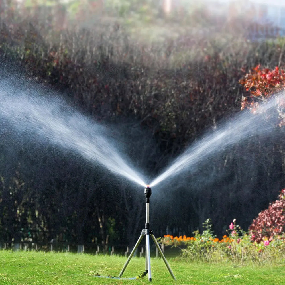 Skorter | Automatic Rotating Garden Sprinkler with Retractable Tripod for the Garden