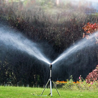 Skorter | Automatic Rotating Garden Sprinkler with Retractable Tripod for the Garden