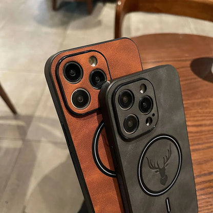 Skorter | Deer Leather iPhone Case MagSafe Wireless Charging