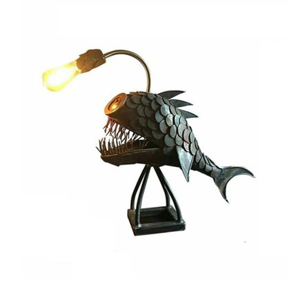 Skorter | Table lamp - RusticFish - Adjustable lighting - Handmade artistic charm